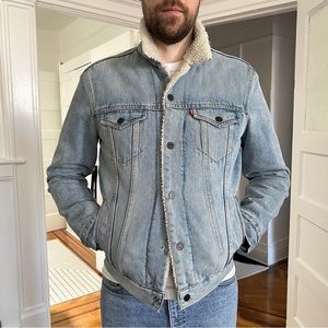 Levi’s Men’s Sherpa Fleece Denim Jacket
